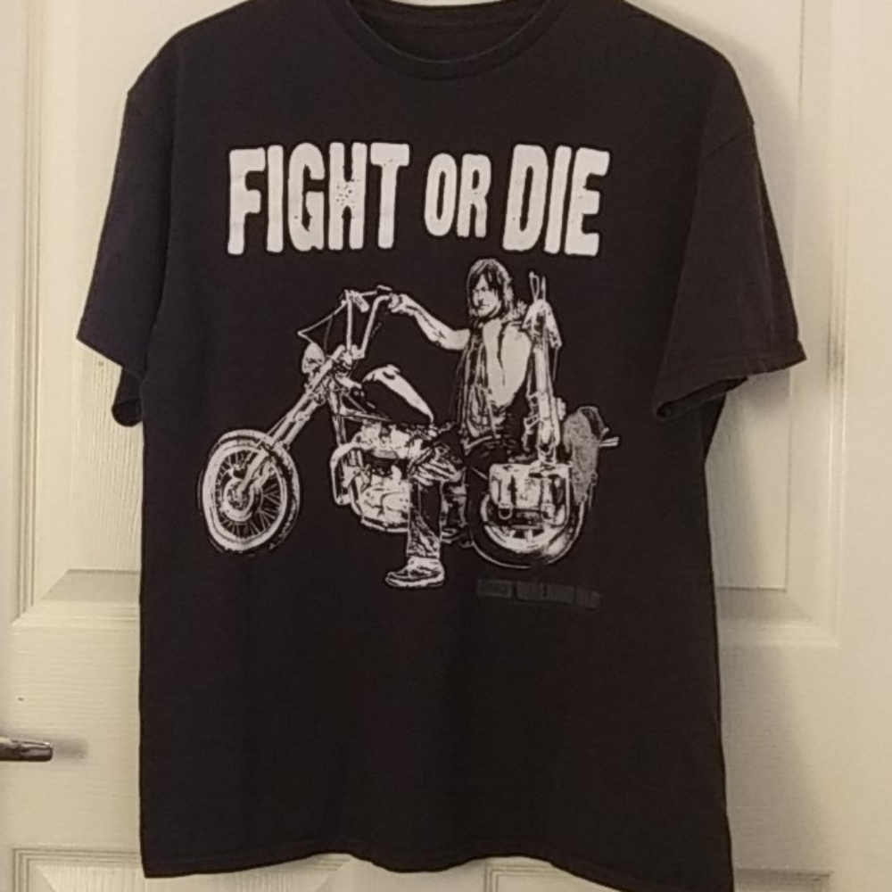 Walking dead fight or die t-shirt